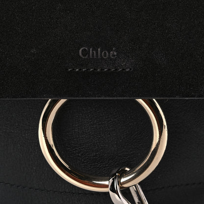 Chloe Suede Calfskin Faye Backpack Black 9 of 10