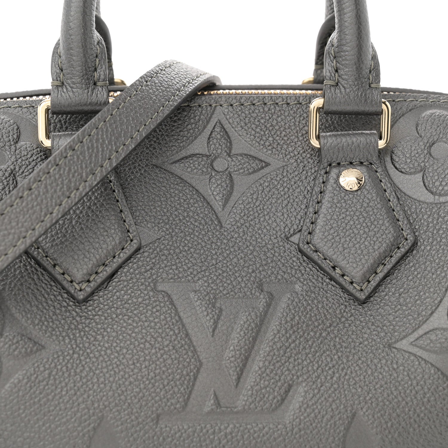 Louis Vuitton Empreinte Monogram Giant Speedy Bandouliere 20 Gunmetal 7 of 9
