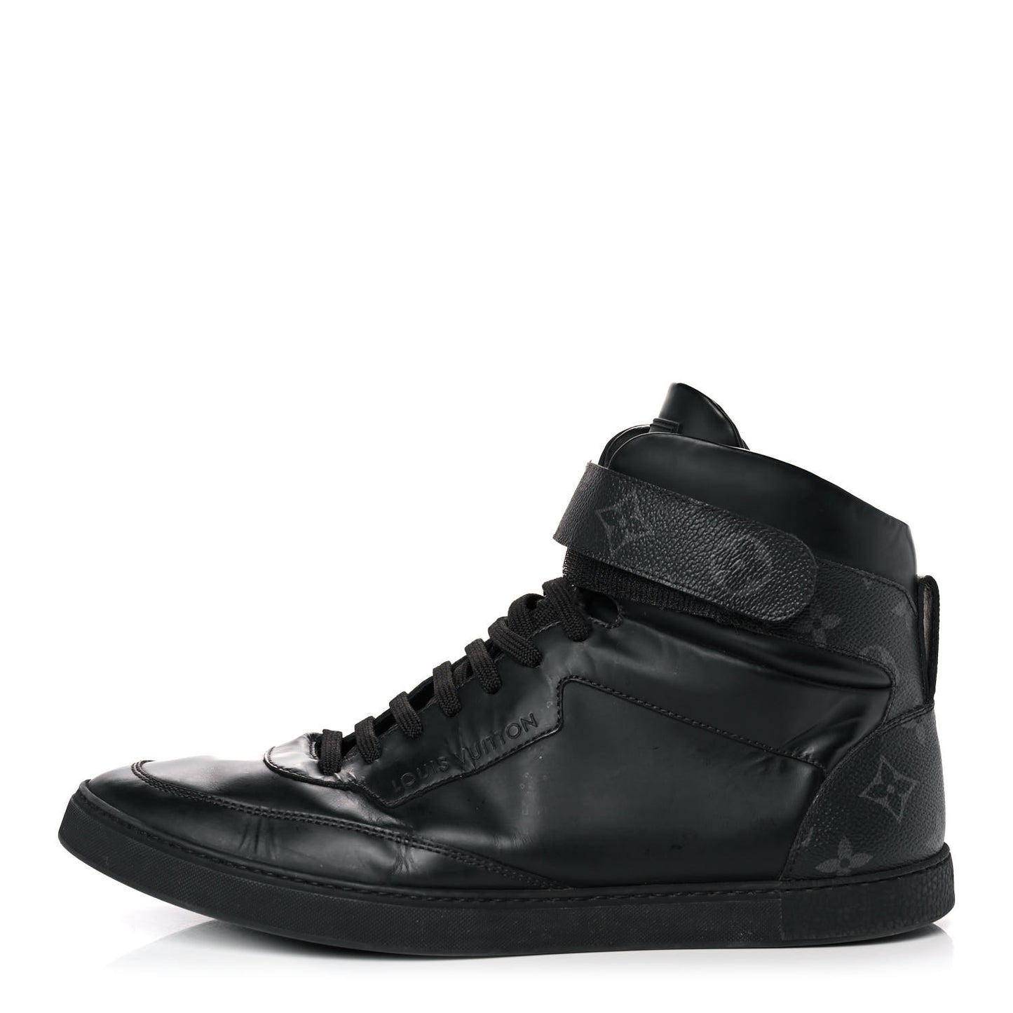 Monogram Eclipse Mens Passenger High Top Sneaker Boots 8 Black