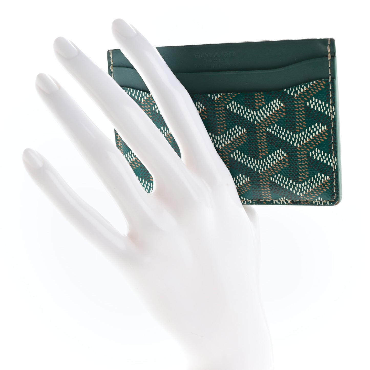 Goyardine Saint Sulpice Card Holder Green