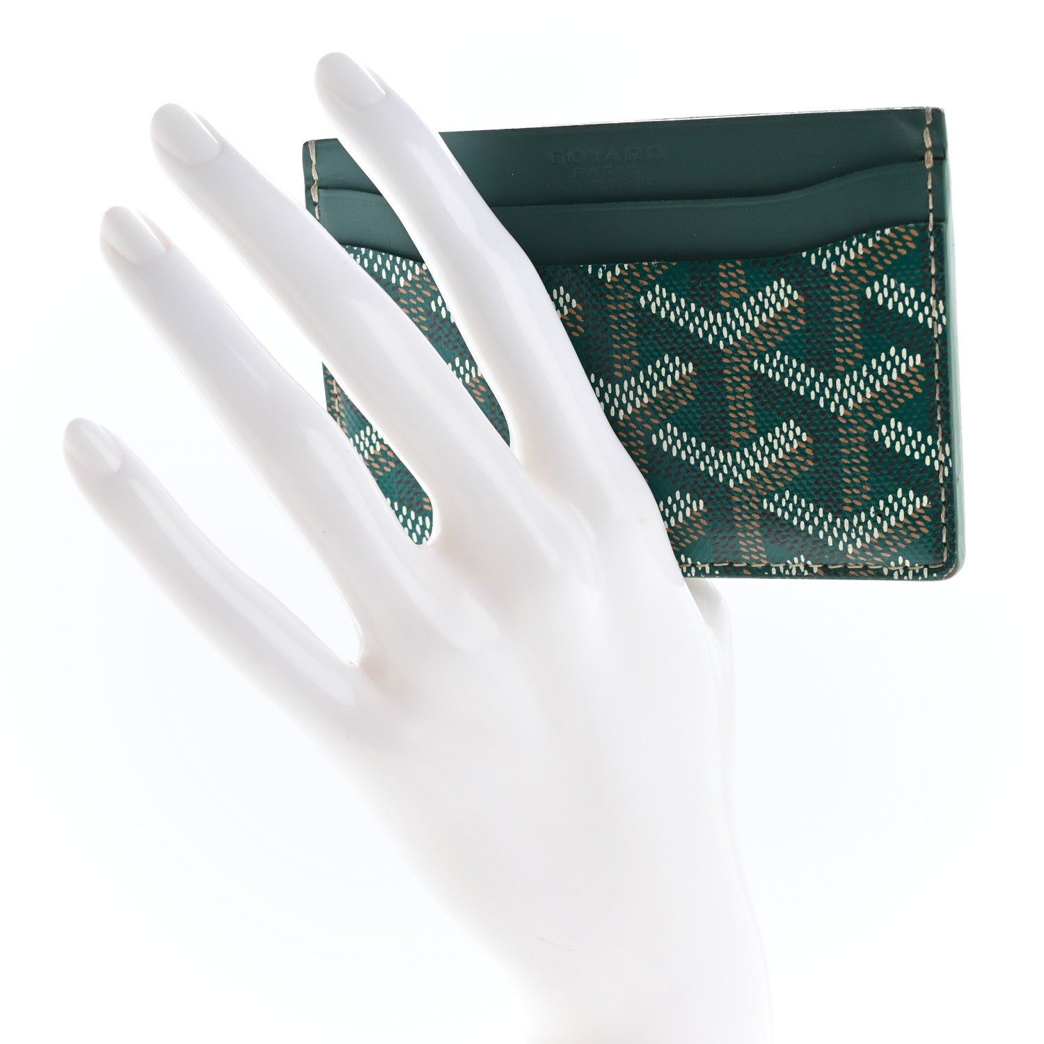 Goyard Goyardine Saint Sulpice Card Holder Green 2 of 7