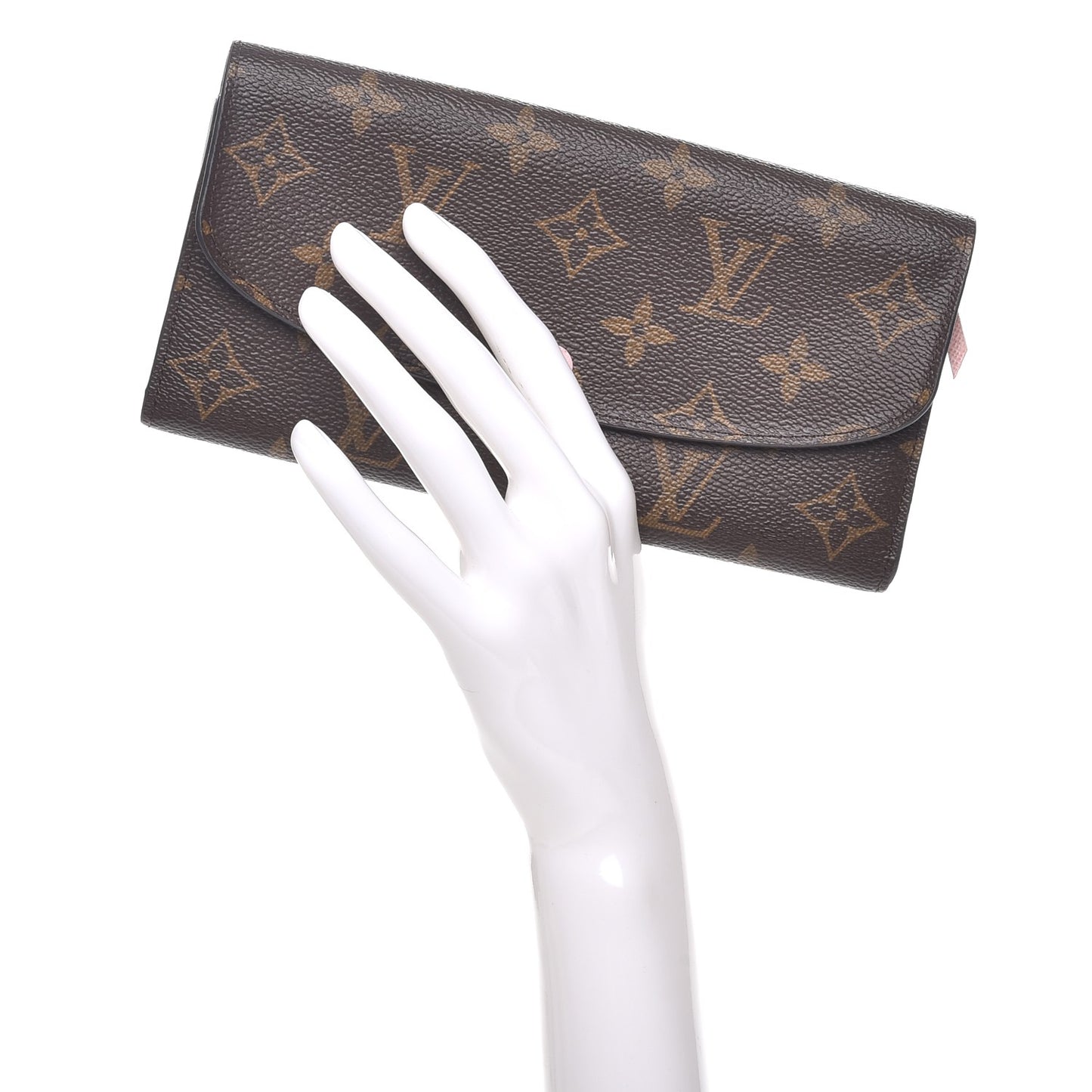 Monogram Emilie Wallet Rose Ballerine