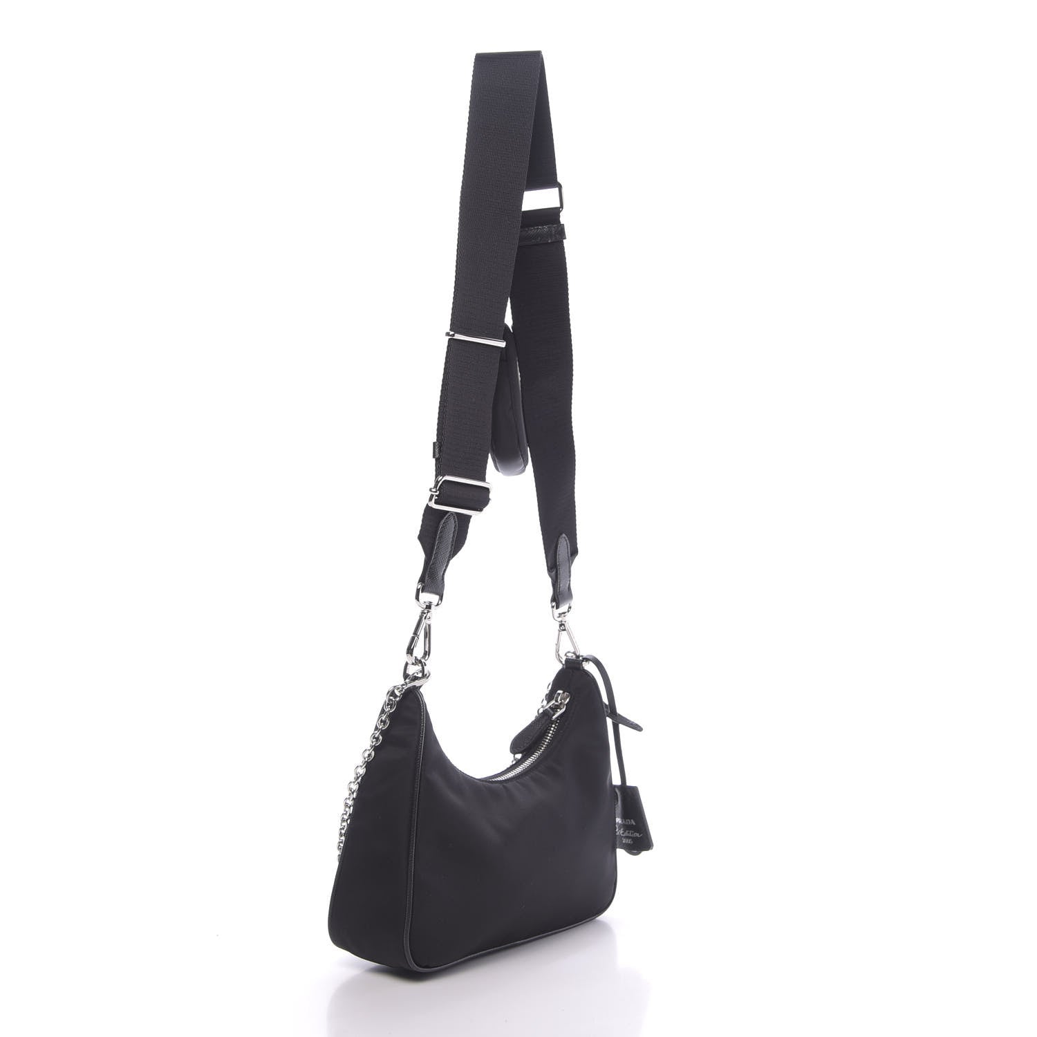 Prada Nylon Re-Edition 2005 Shoulder Bag Black 3 of 10