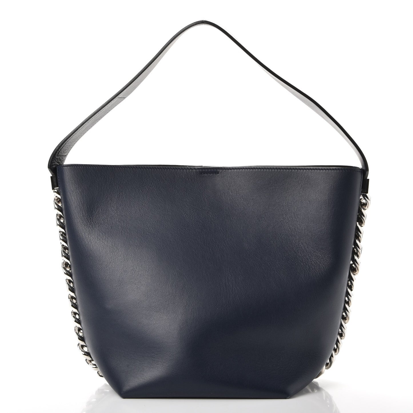 Calfskin Infinity Bucket Bag Night Blue