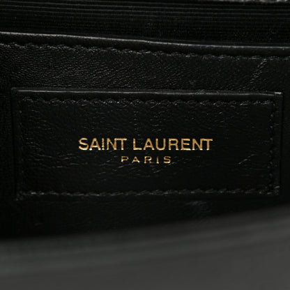 Saint Laurent Grain De Poudre Small Monogram Kate Satchel Black 6 of 11
