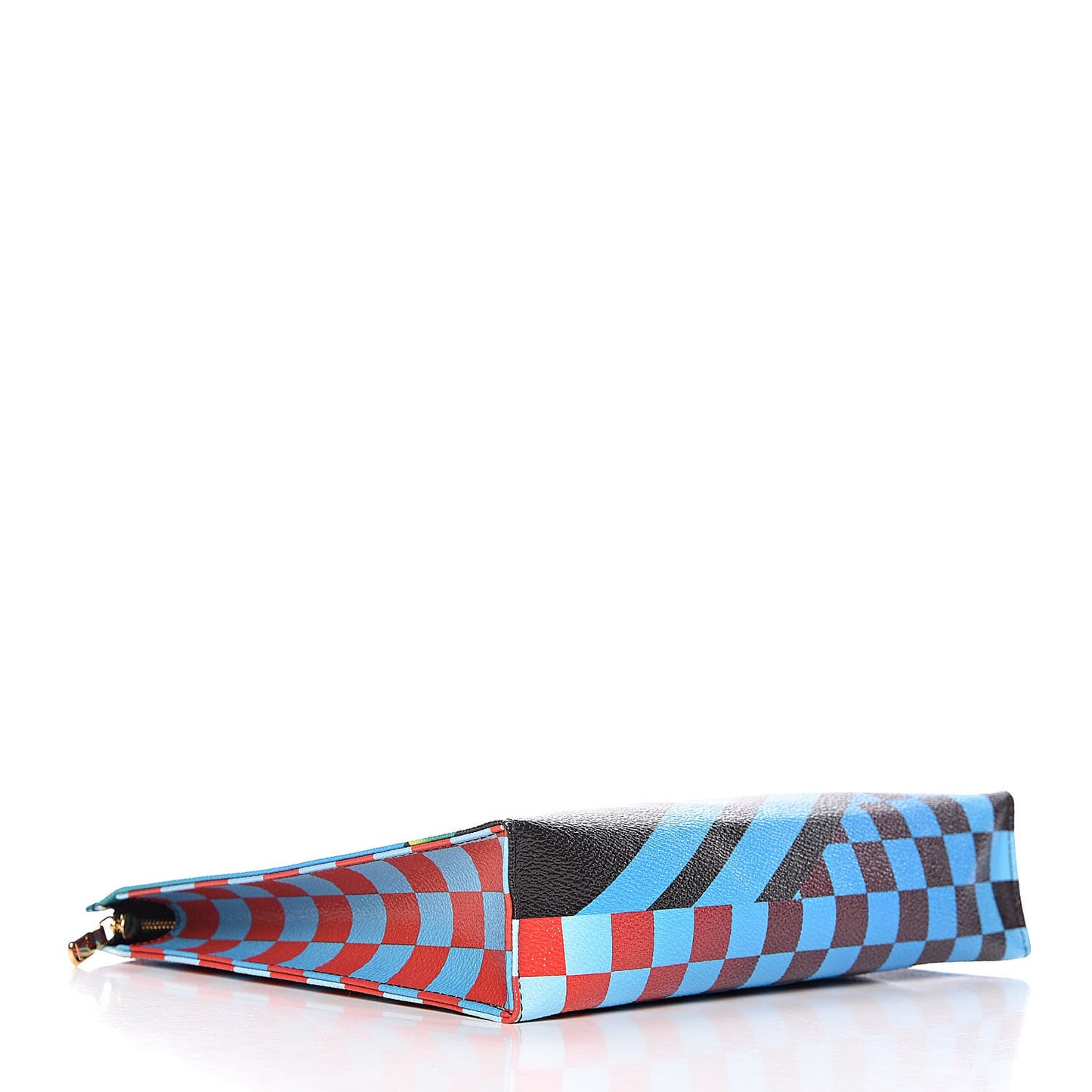 Damier Race Toiletry Pouch 26 Blue Vert