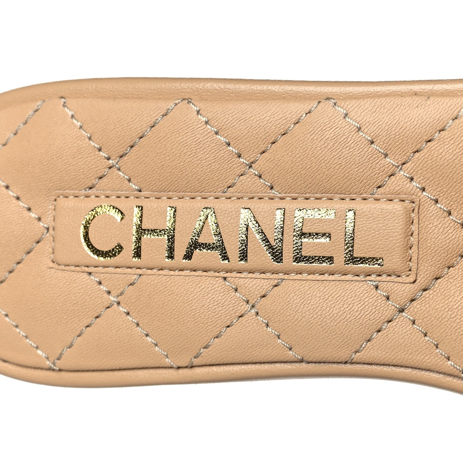 Chanel Lambskin Quilted CC Turnlock Sandals 36 Beige 6 of 9