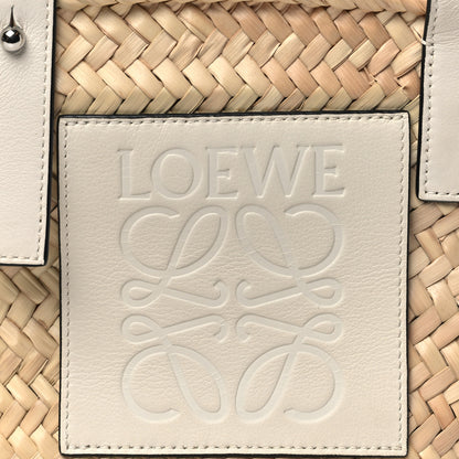 Loewe Raffia Small Basket Tote Bag Natural White 7 of 10
