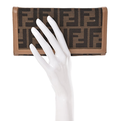 Fendi Zucca Continental Wallet Tobacco Brown 2 of 13