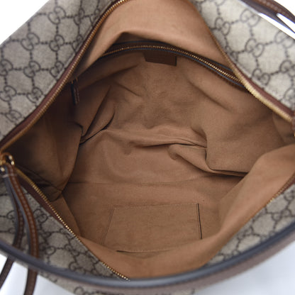 Gucci GG Supreme Monogram Large Linea A Hobo Light Brown 5 of 7