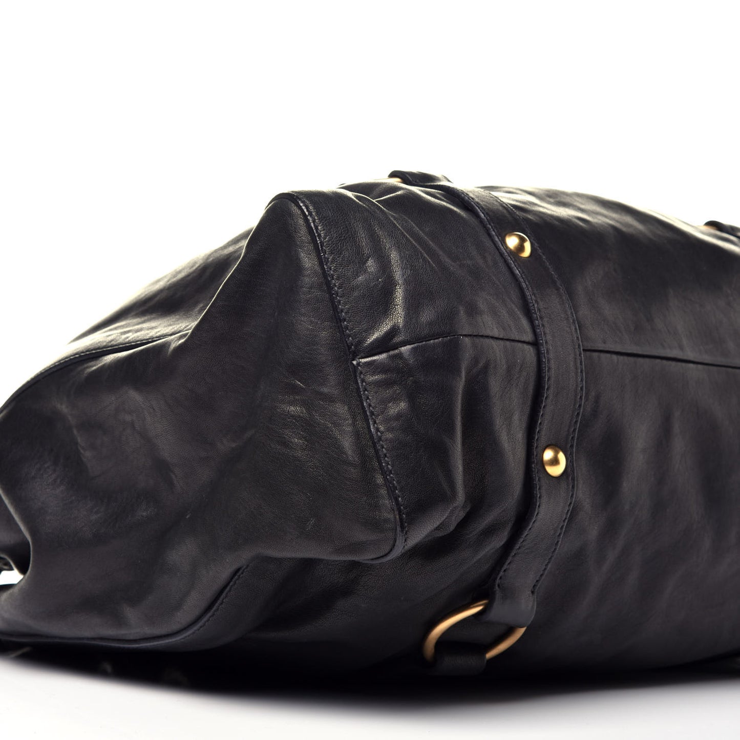 Nappa Spring Tote Black