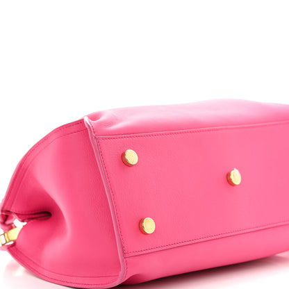 Saint Laurent Calfskin Baby Monogram Cabas Fuchsia 8 of 12