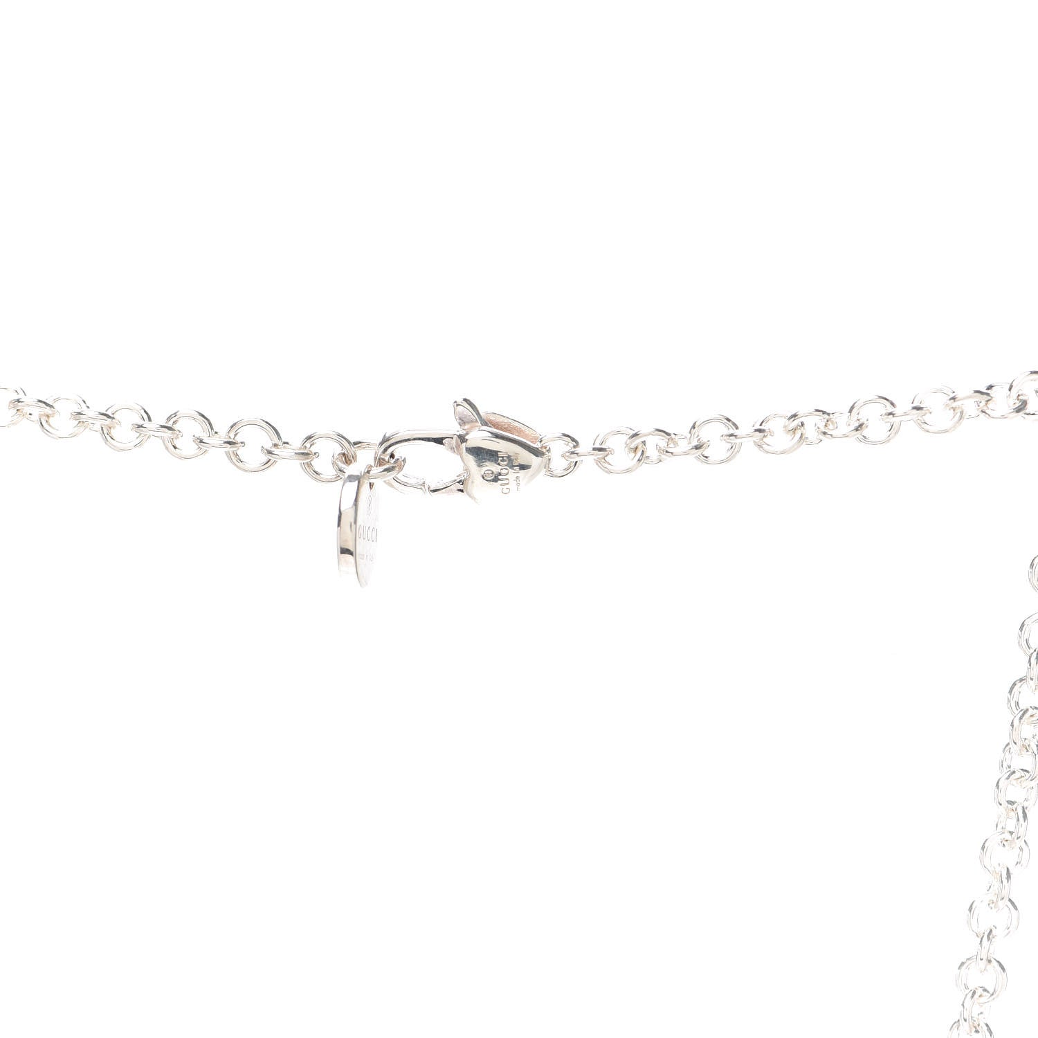 Gucci Sterling Silver Baby Charm Necklace 4 of 8