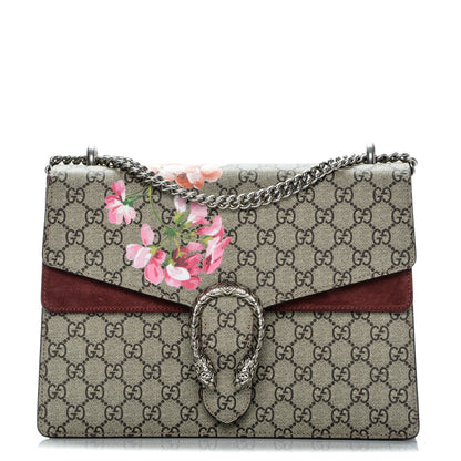 Gucci GG Supreme Monogram Blooms Medium Dionysus Shoulder Bag Beige Multicolor Dry Rose 1 of 6