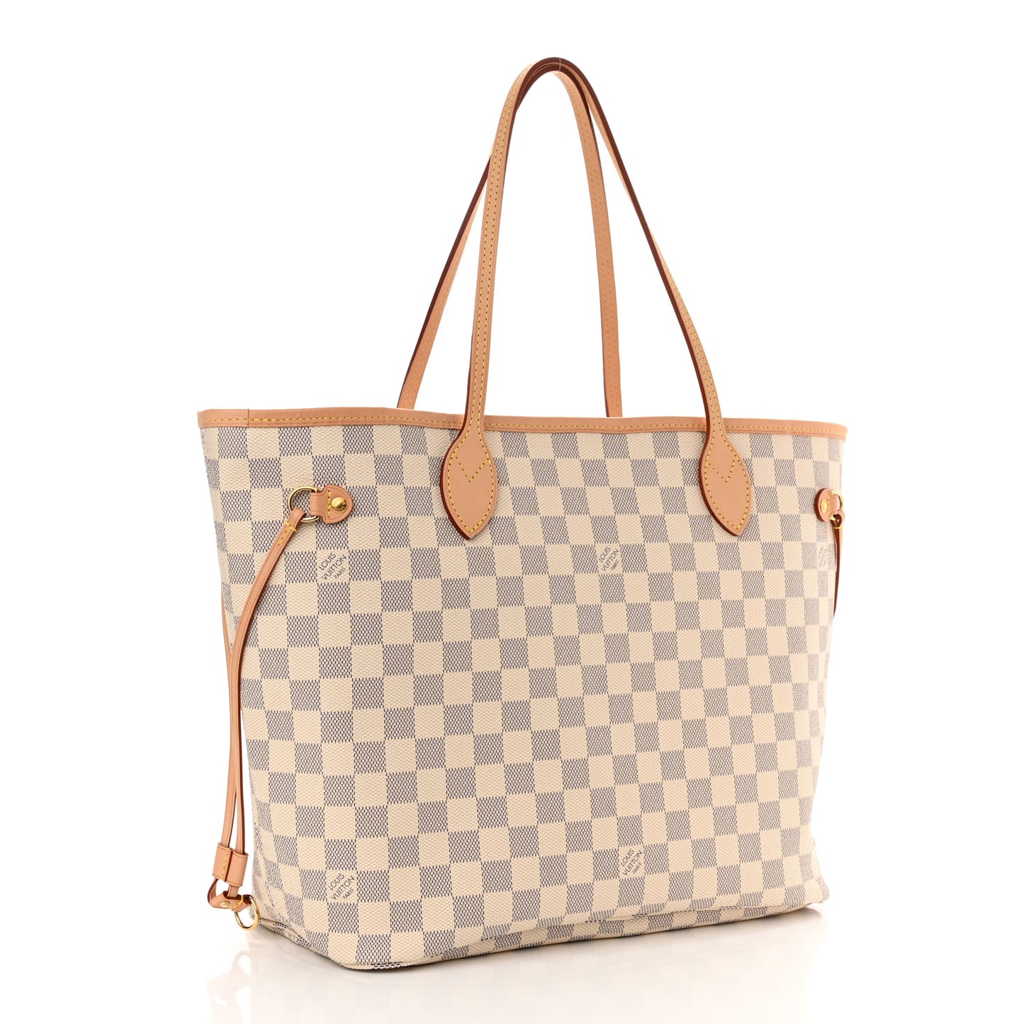 Damier Azur Neo Neverfull MM Rose Ballerine