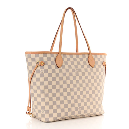 Louis Vuitton Damier Azur Neo Neverfull MM Rose Ballerine 3 of 10