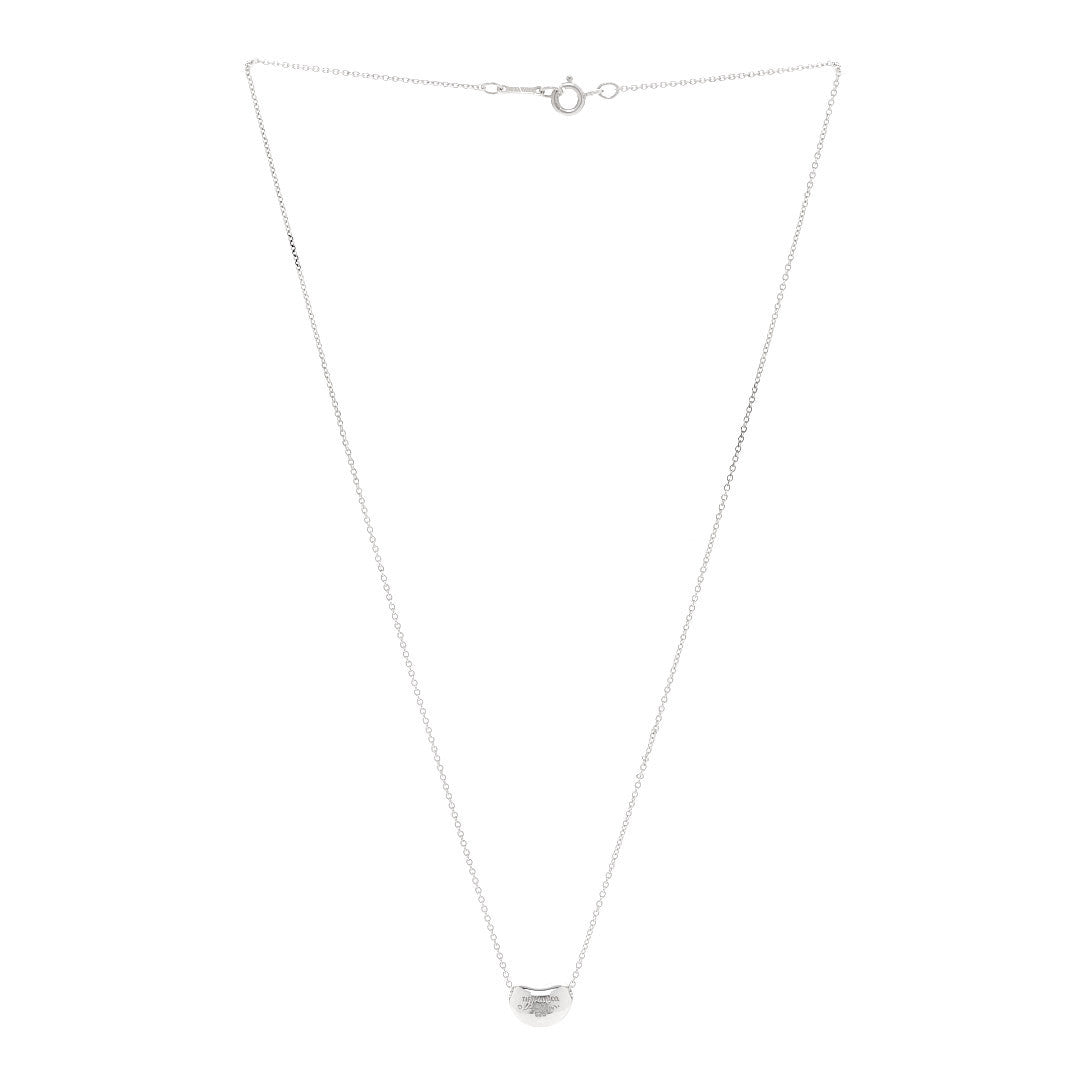 Sterling Silver Elsa Peretti 11mm Bean Pendant Necklace