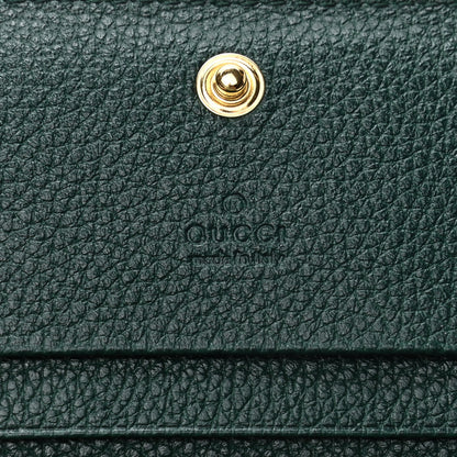 Gucci Grainy Calfskin Zumi Chain Card Case Wallet Vintage Green 8 of 8