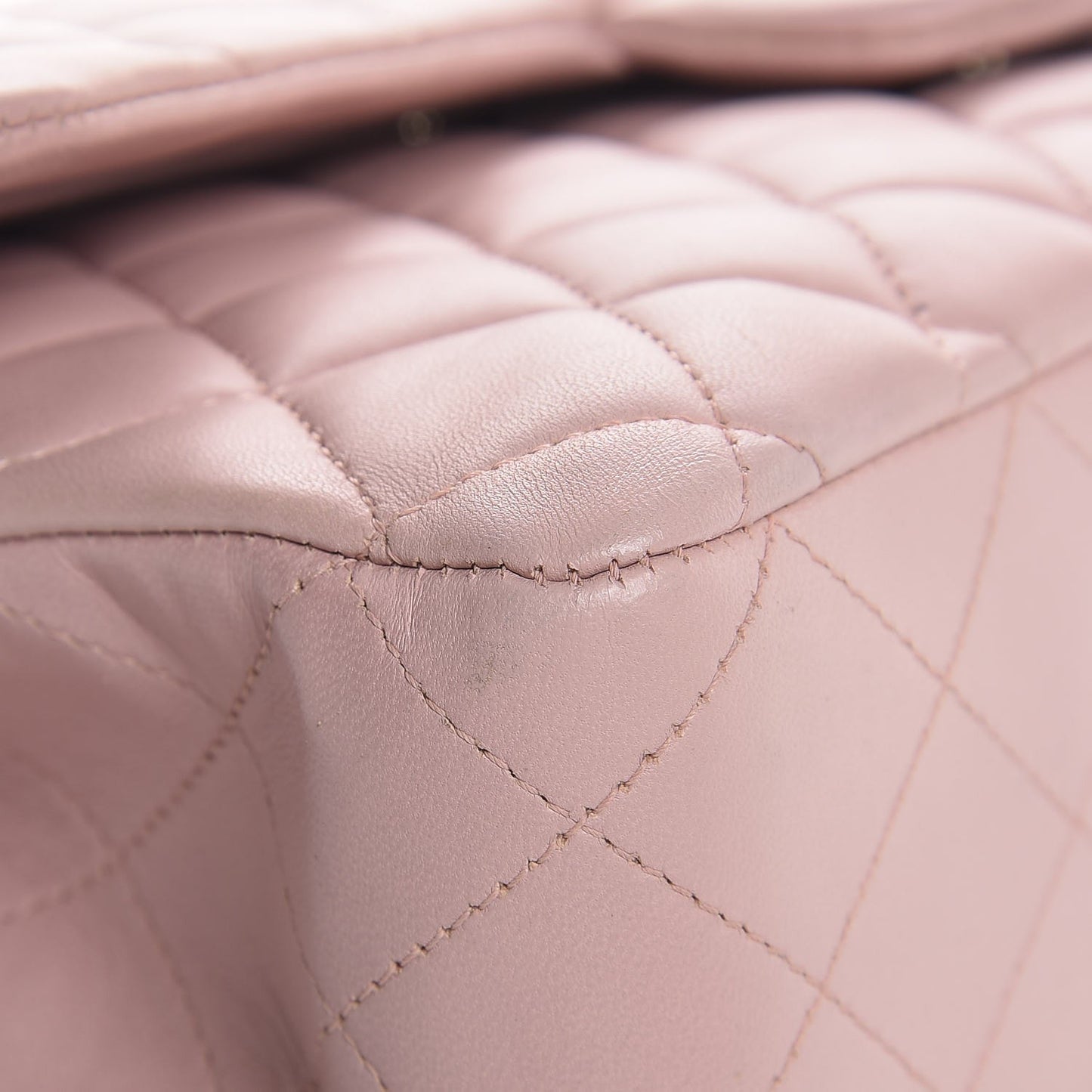 Lambskin Quilted Medium Double Flap Pink
