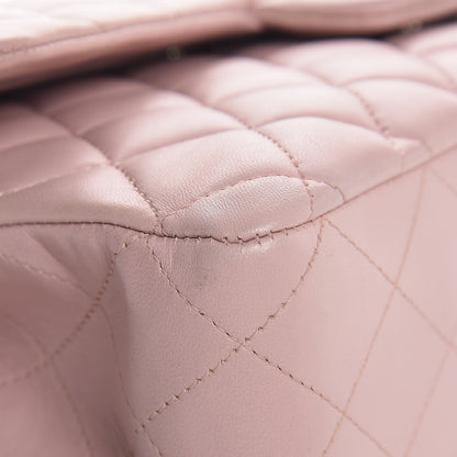 Chanel Lambskin Quilted Medium Double Flap Pink 14 of 17