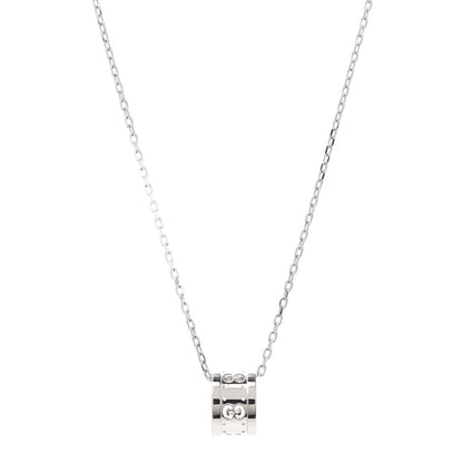 Gucci 18K White Gold Icon Twirl Pendant Necklace 1 of 4