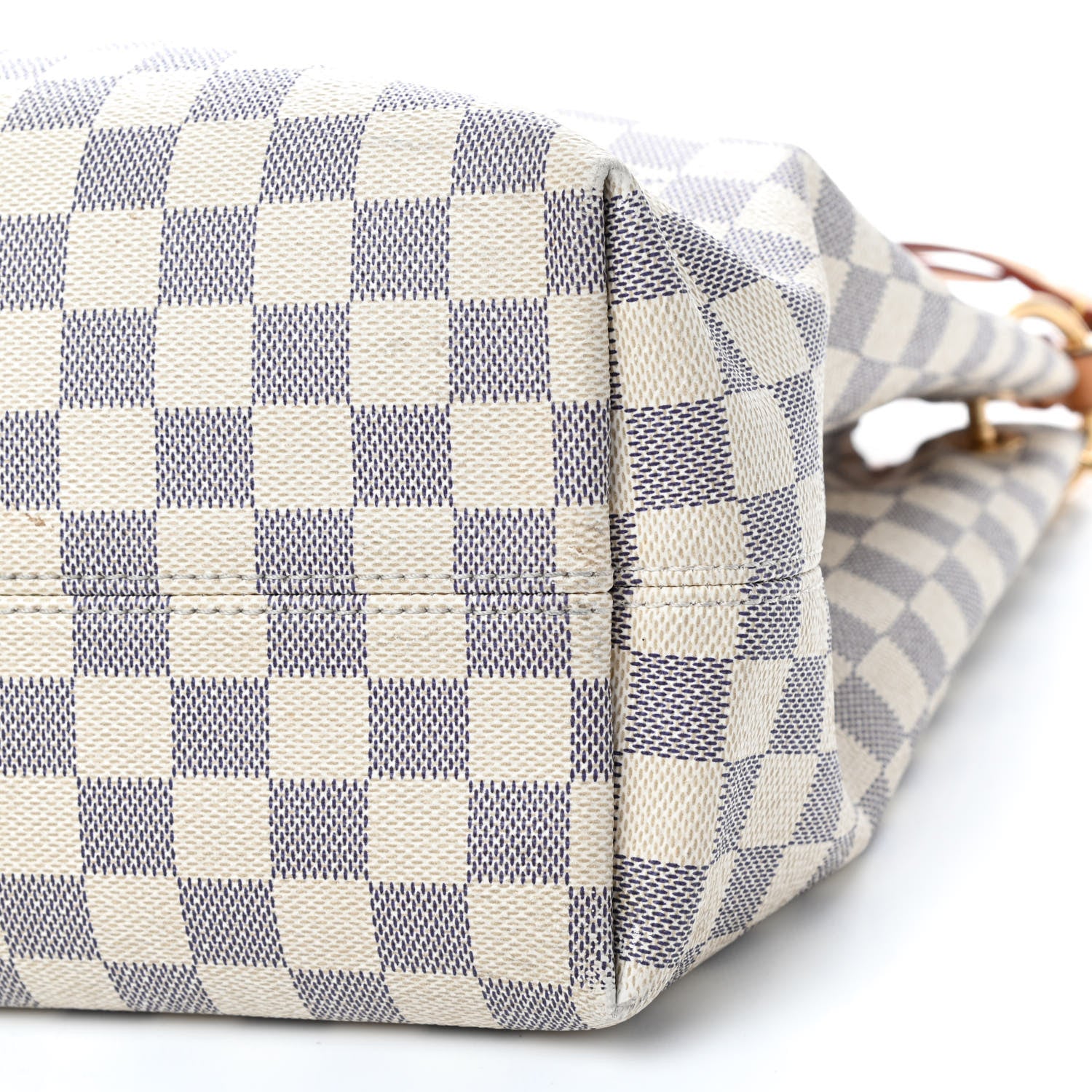 Louis Vuitton Damier Azur Graceful MM Rose Ballerine 7 of 11