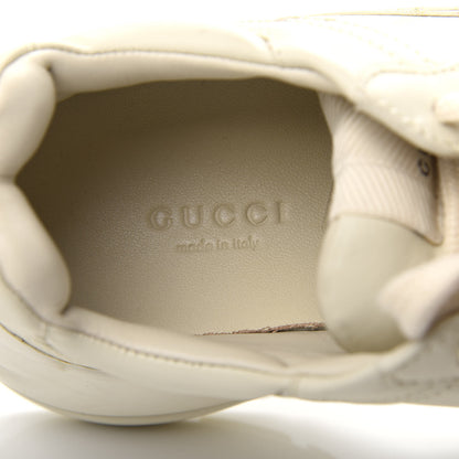 Gucci Calfskin Logo Womens Rhyton Sneakers 36.5 Ivory 8 of 11