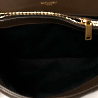 Saint Laurent Calfskin Y Quilted Monogram Medium Loulou Chain Satchel Soil Brown 5 of 11