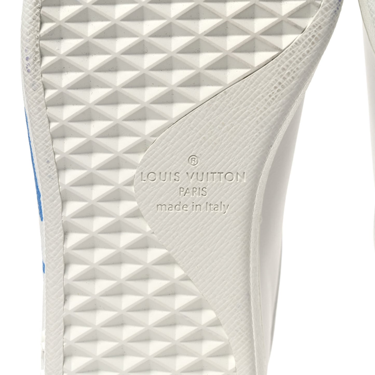 Calfskin Luxembourg Samothrace Mens Sneakers 8 White Blue