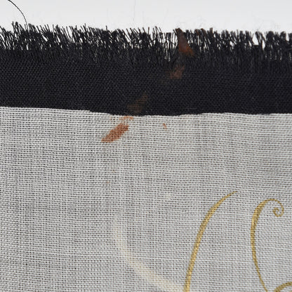 Christian Dior Wool Silk Star Signs Constellation Scarf Black 10 of 10