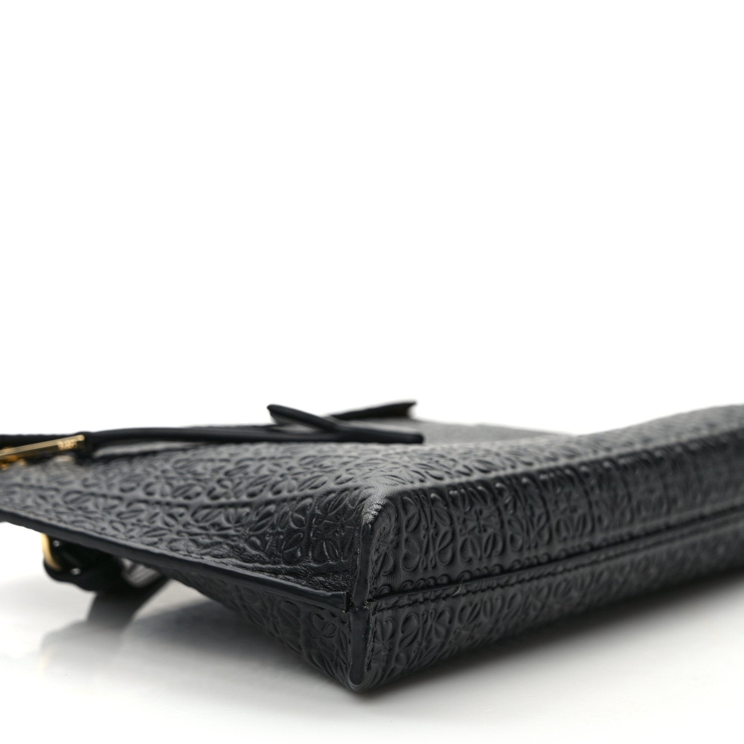 Loewe Calfskin Embossed Mini Repeat T Pouch Black 7 of 8
