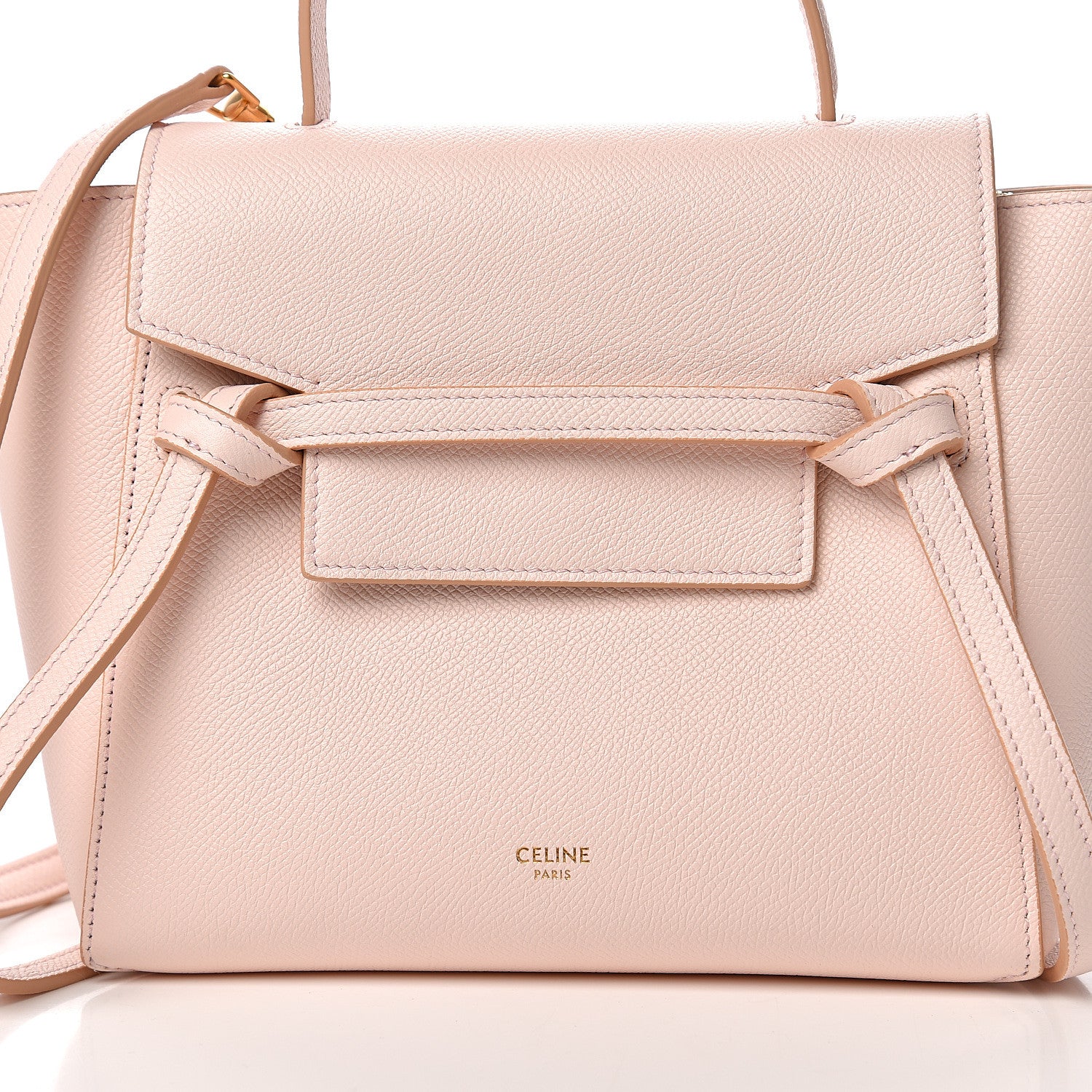 Celine Grained Calfskin Nano Belt Bag Pale Pink 9 of 9