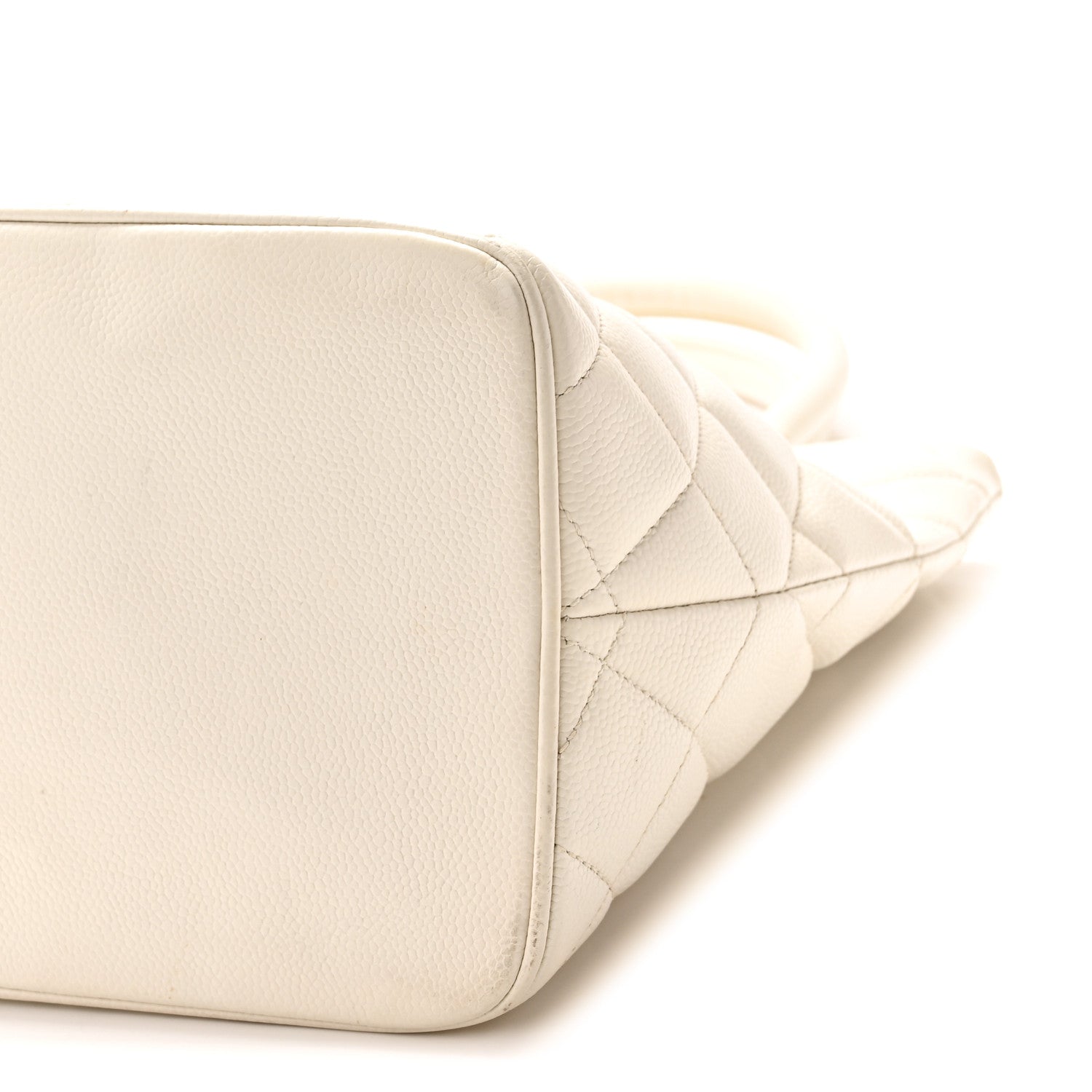 Chanel Caviar Quilted Medallion Tote White 10 of 10