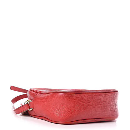 Gucci Pebbled Calfskin Small Soho Disco Bag Tabasco Red 4 of 13