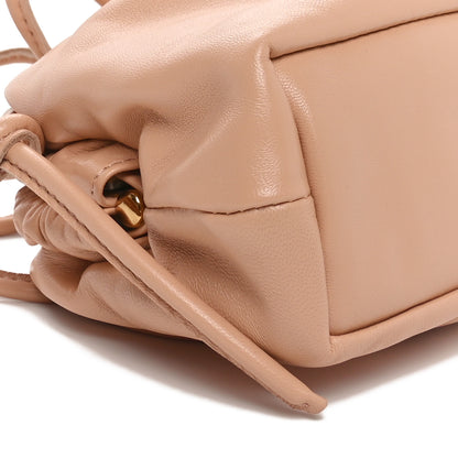 Mansur Gavriel Lambskin Mini Cloud Clutch  Dahlia 8 of 9