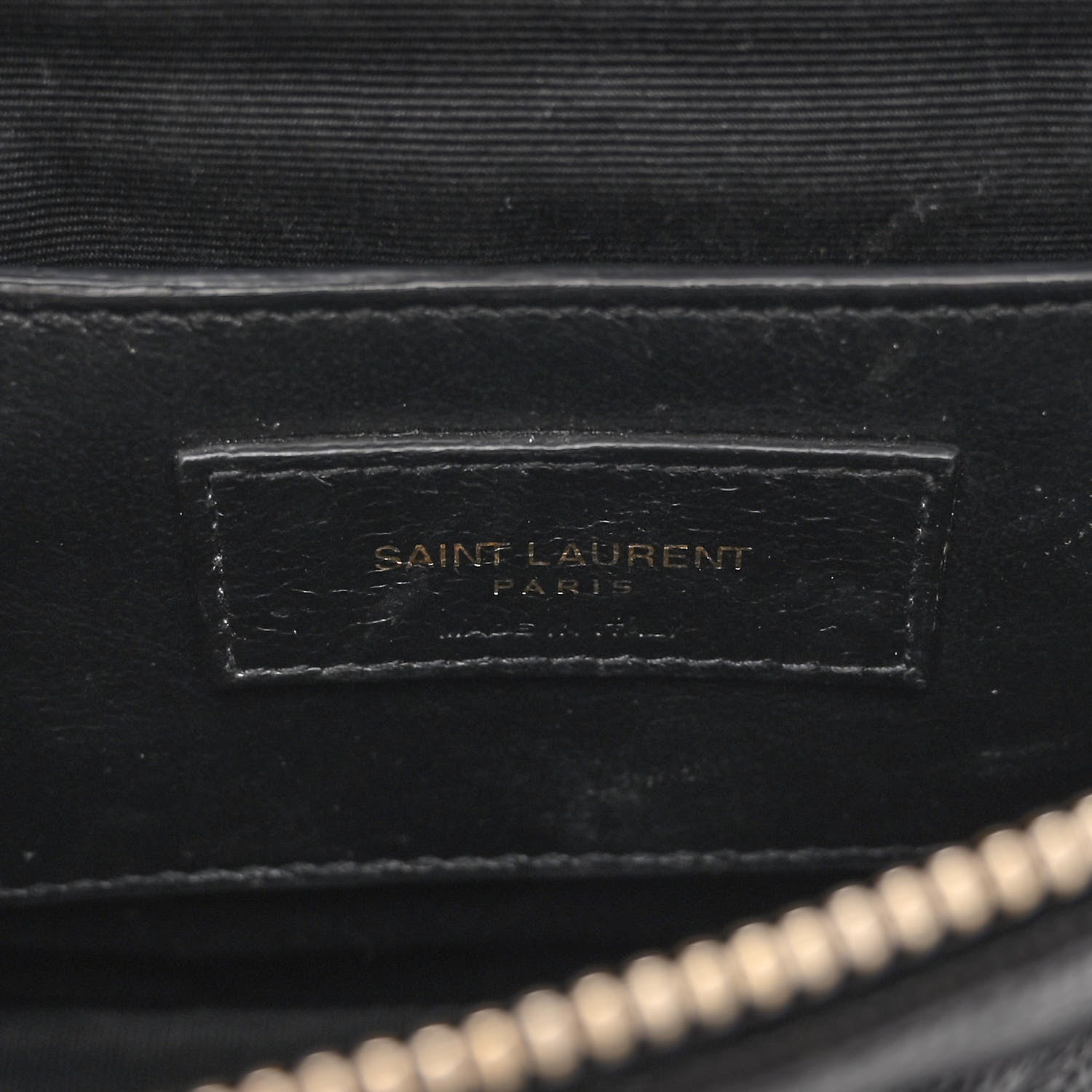 Saint Laurent Grain de Poudre Quilted 80's Vanity Bag Black 6 of 11