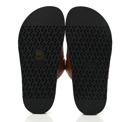 Hermes Epsom Womens Chypre Sandals 36.5 Natural 5 of 9