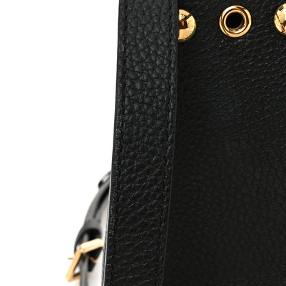 Louis Vuitton Taurillon Studded Capucines PM Black 10 of 10