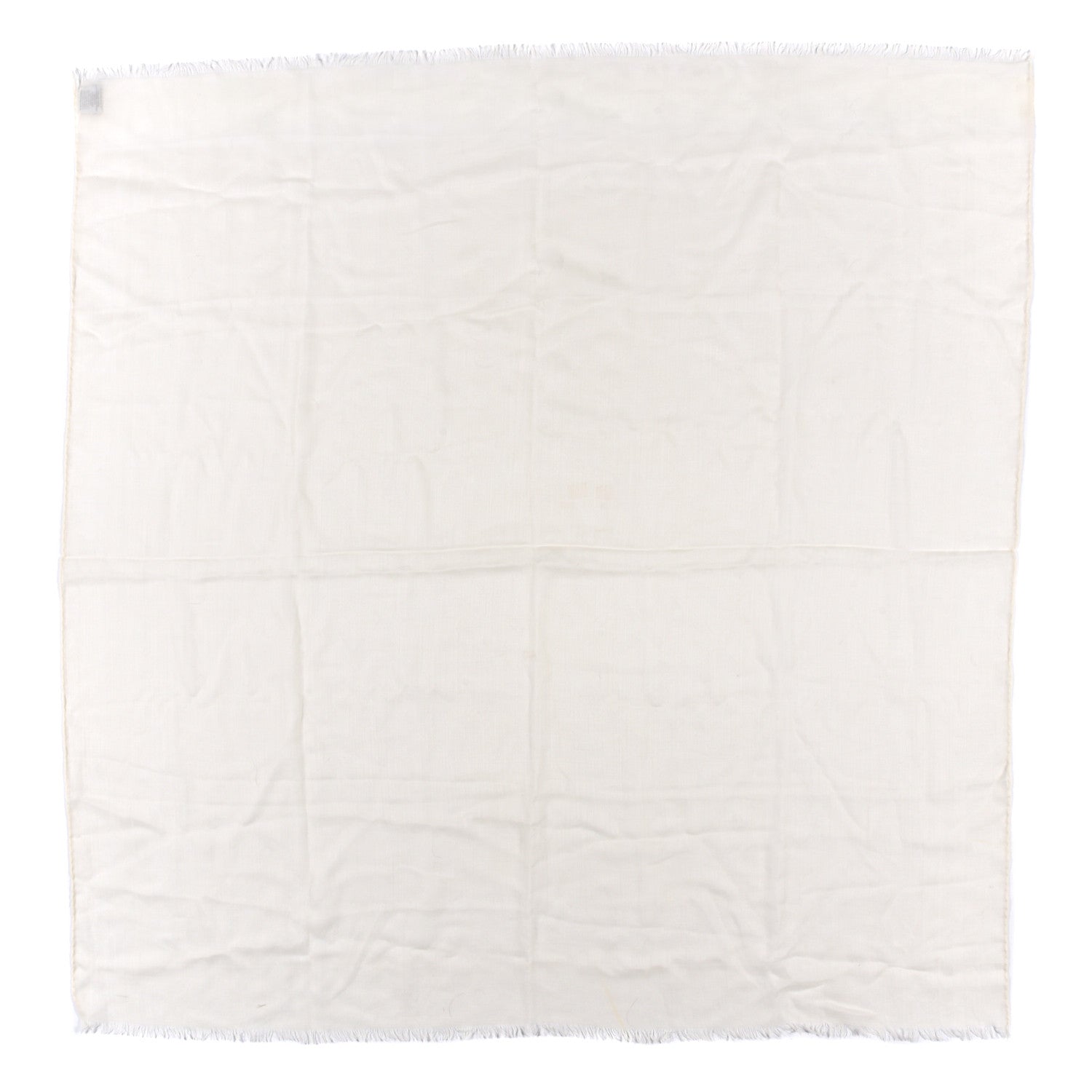 Hermes Cashmere Silk Stole Ivory 1 of 3