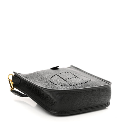 Hermes Taurillon Clemence Evelyne TPM Black 4 of 11