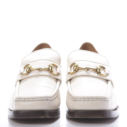 Gucci Malaga Kid Horsebit Loafer Pumps 39.5 White 2 of 15