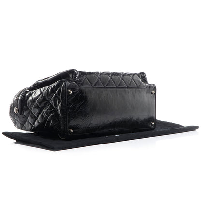 Chanel Glazed Calfskin New Portobello Large Tote Black 4 of 8