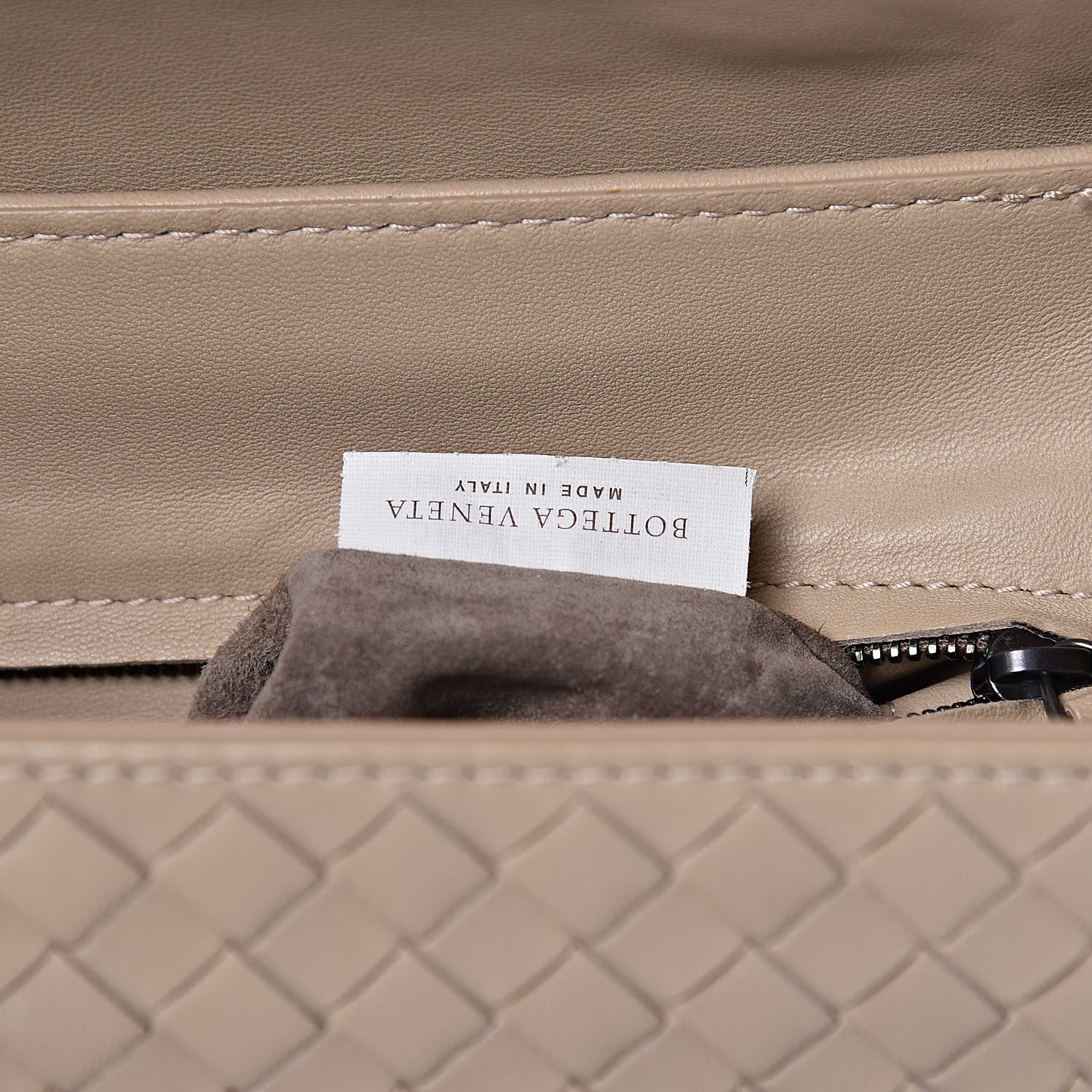 Bottega Veneta Nappa Intrecciato Rialto Shoulder Bag Mink 6 of 13