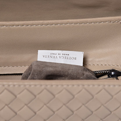 Bottega Veneta Nappa Intrecciato Rialto Shoulder Bag Mink 6 of 13