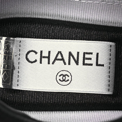 Chanel Suede Goatskin CC Sneakers 37 Black 8 of 13