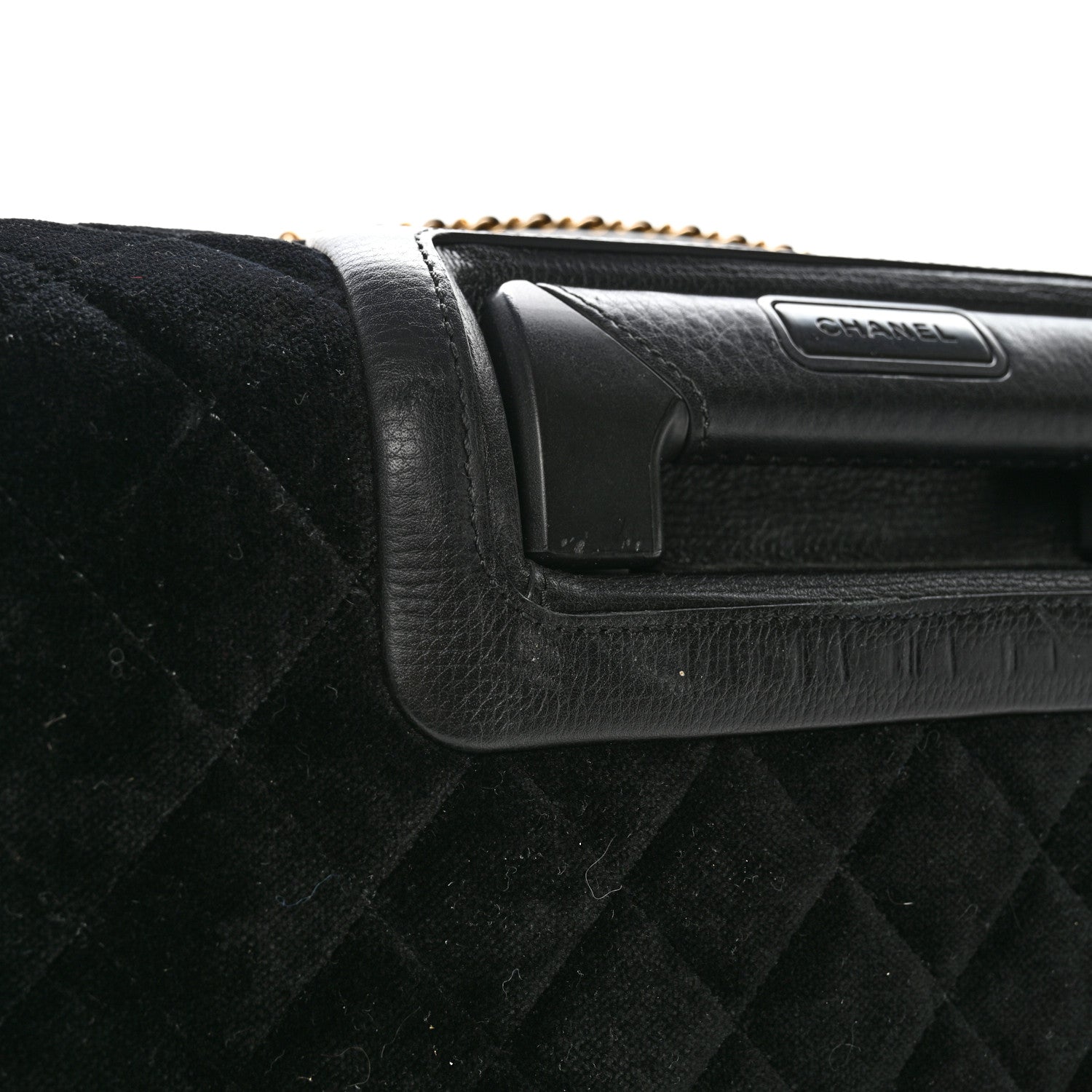Chanel Suede Quilted Coco Case Trolley Black 12 of 12