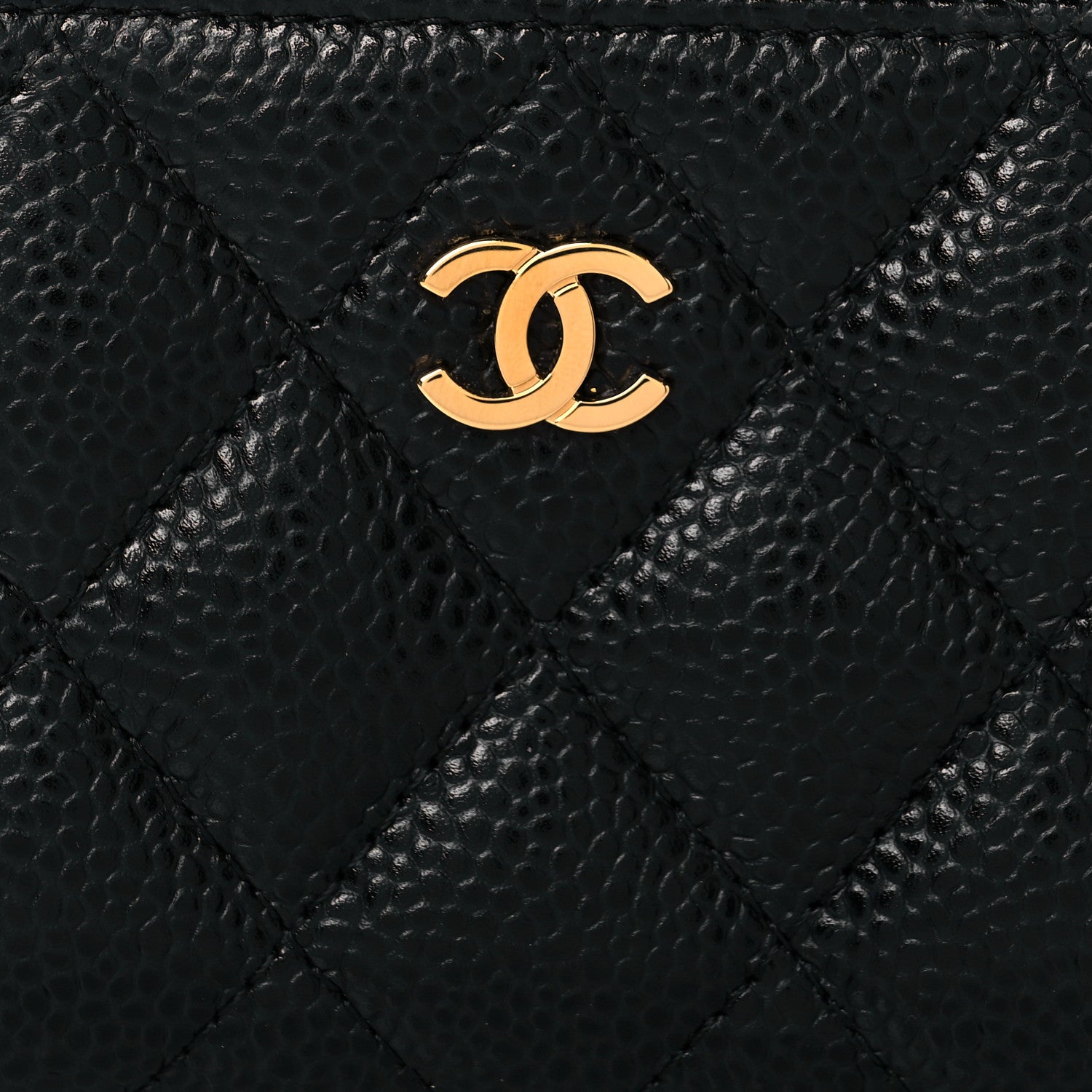 Chanel Caviar Quilted Zip Coin Purse Black 8 of 11