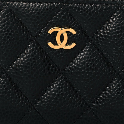 Chanel Caviar Quilted Zip Coin Purse Black 8 of 11