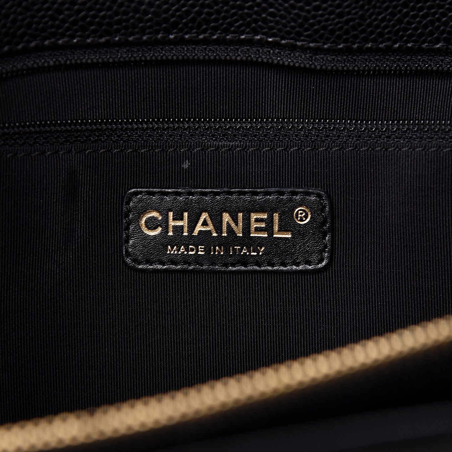 Caviar Quilted Grand Shopping Tote GST Black
