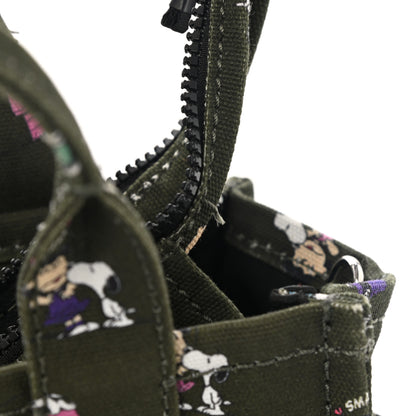 Marc Jacobs X PEANUTS Canvas Small Characters Tote Bag Green 9 of 11